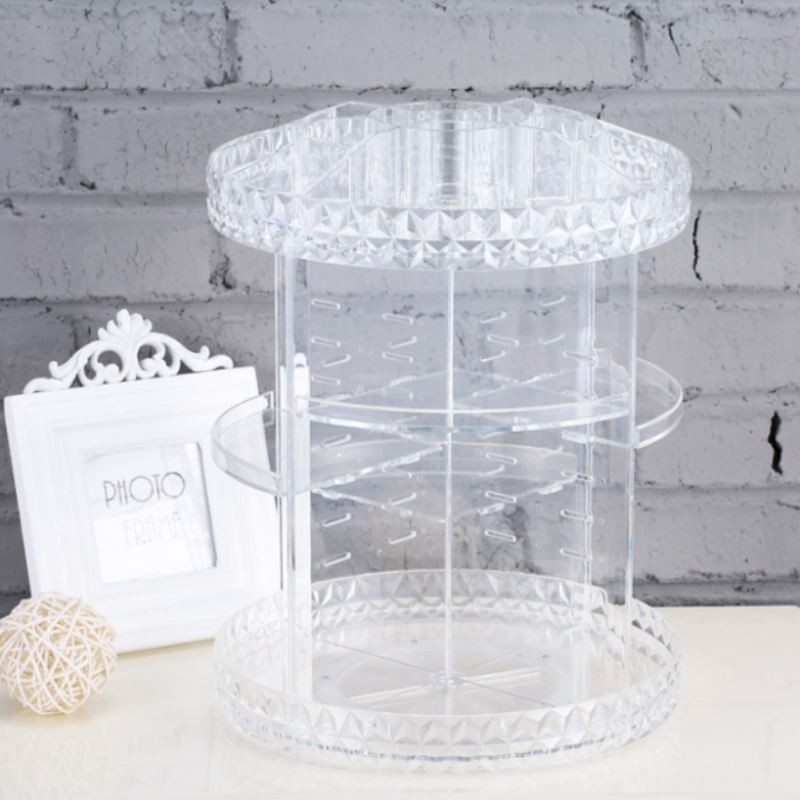 Diamond wave Makeup Organizer