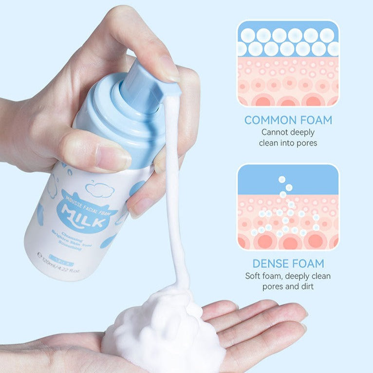 Milk Mousse Cleansing Facial Cleanser