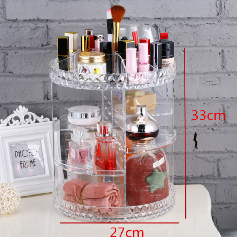 Diamond wave Makeup Organizer